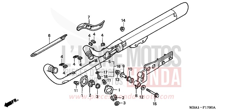 SILENCIEUX D'ECHAPPEMENT von Shadow Aero NOIR (NH1X) von 2001